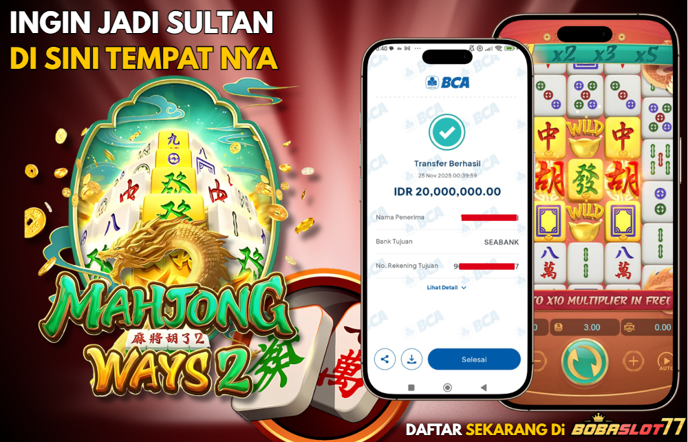 Selamat kepada user id : fac*****1 Wede Rp 20.000.000 di Game MAHJONG WAYS2 PG SOFT Cair Gk Sampe 1 Menit! Menang Mudah di Bobaslot77